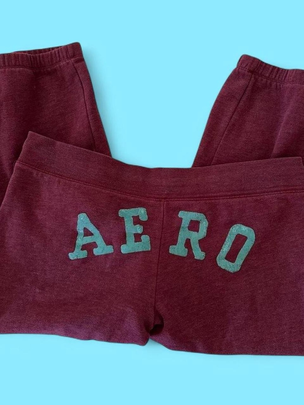 Vintage Aero Maroon Capri Sweatpants